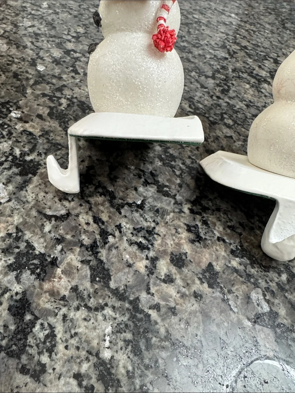 Hallmark White Snowman Stocking Holders with Red Hats